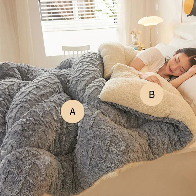 Plush Weighted Winter Blanket Comforter