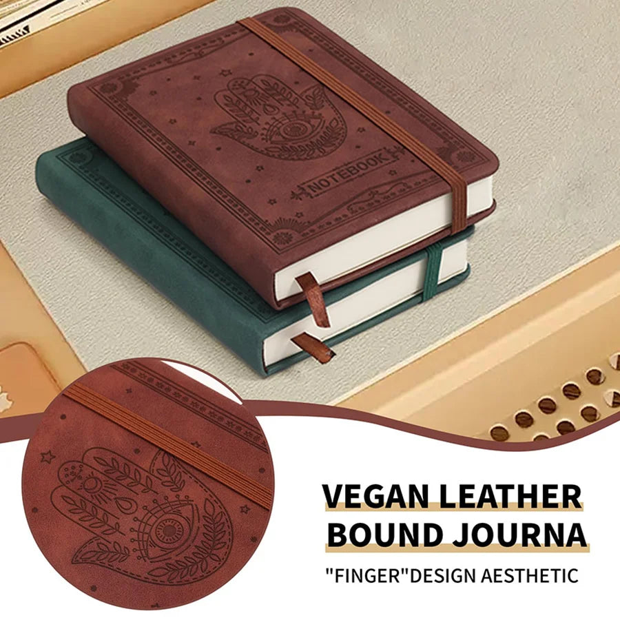 A6 Leather Pocket Lined Notebook