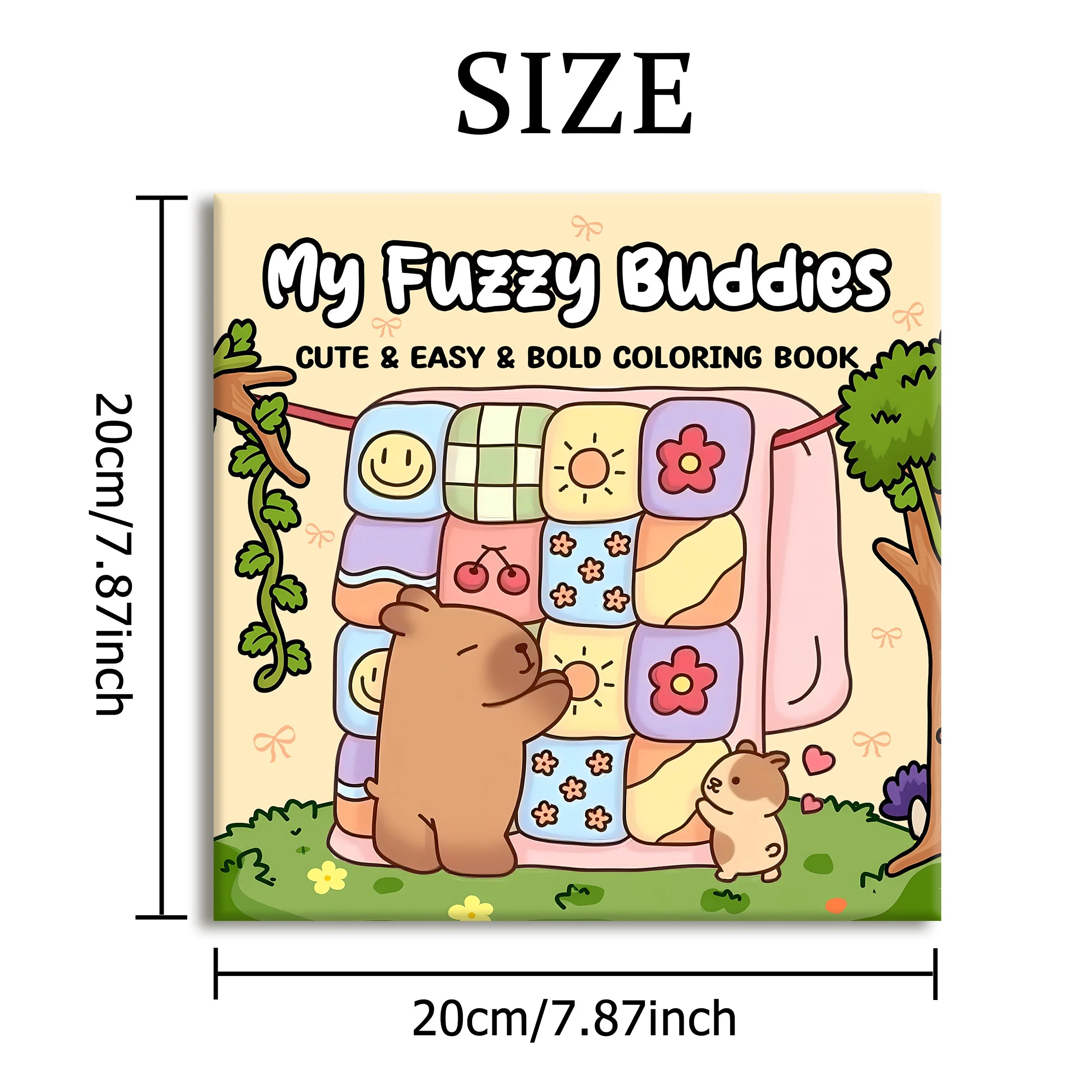 MY FUZZY BUDDIES: Coloring Book for Adults Featuring Cute Cozy Daily Activities for Relaxation (Cozy Spaces Coloring)