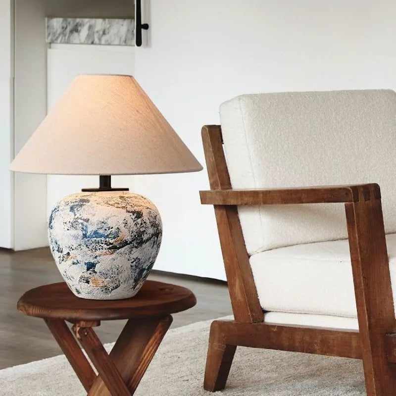 Ceramic Vintage Nordic Bedside Table Lamp
