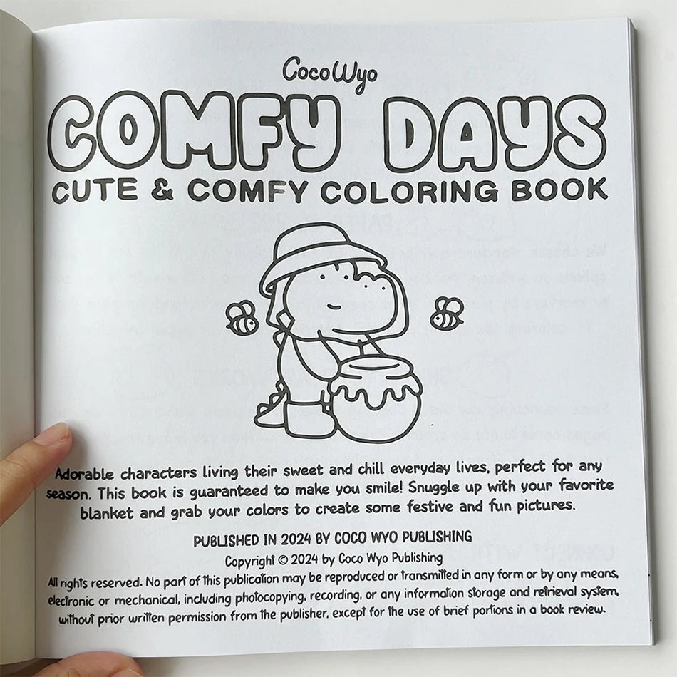 Cozy Friends Halloween Coloring Book for Adults & Teens