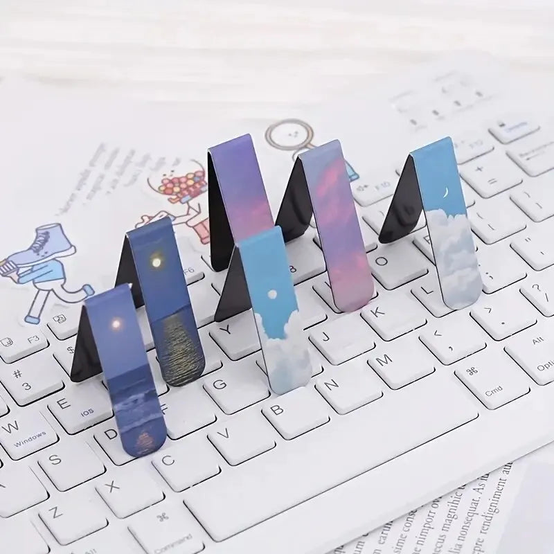 Forest Landscape Magnetic Bookmark Set