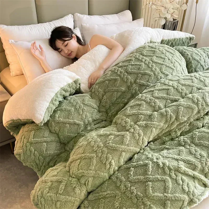 Plush Weighted Winter Blanket Comforter