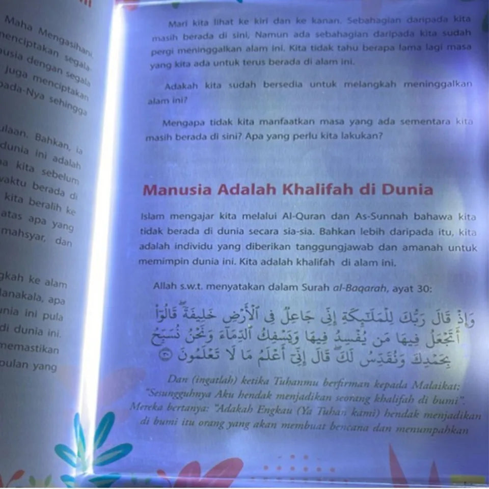 Flat Panel LED Book Light for Reading in Bed
