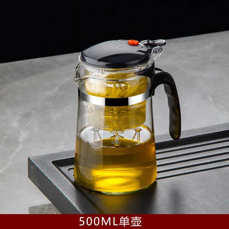 Heat-Resistant Glass Teapot with Built-In Infuser – Perfect for Loose Leaf & Blooming Teas