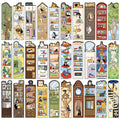 30-Piece Cat Scene Bookmark Set