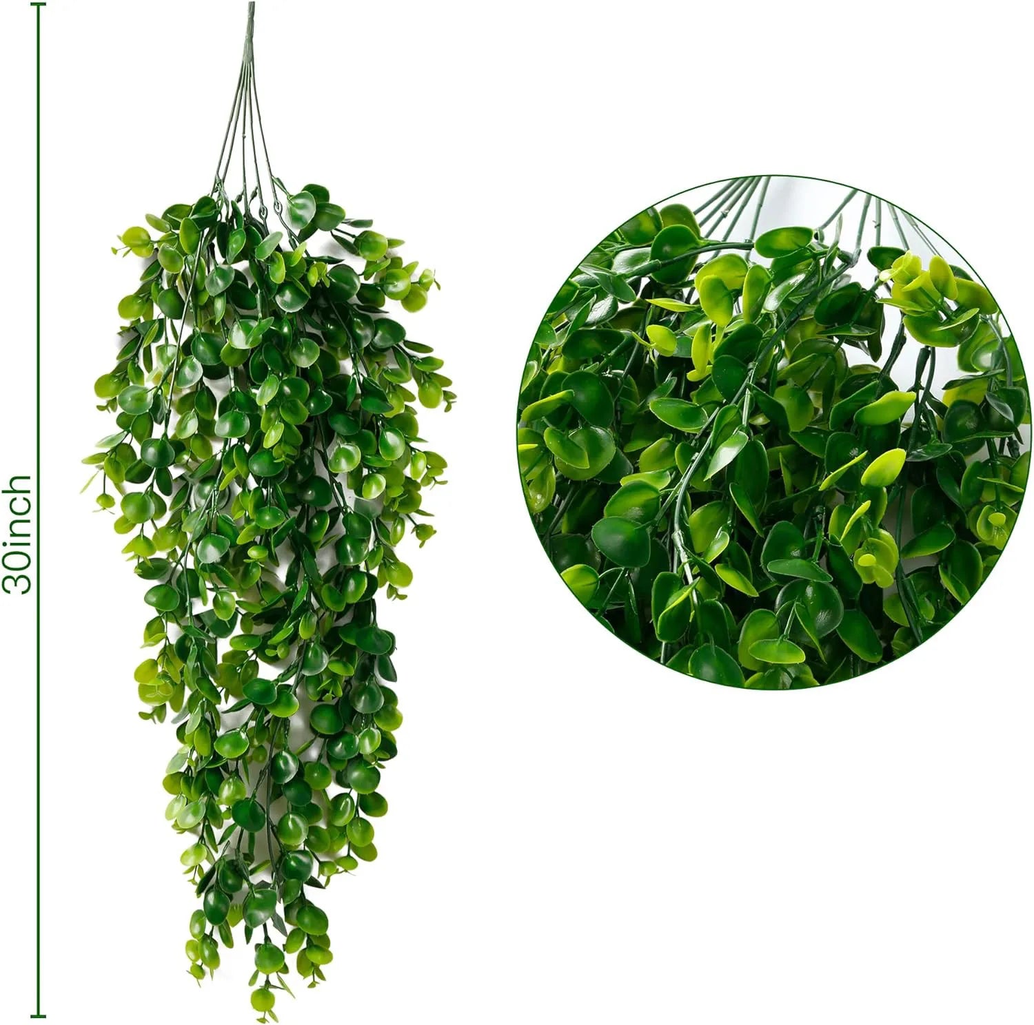 5 Heads 45 Mesh Artificial Plastic Plants Fern Vine – Hot Sale Festival Wreath, Wedding, Home Garden Wall DIY Archway Decoration