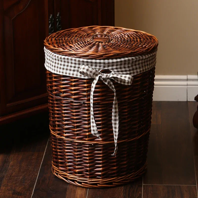 Large Rattan Laundry & Storage Basket