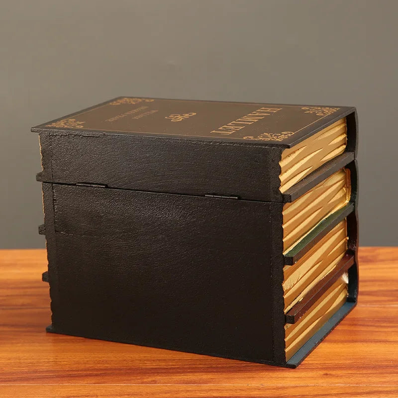 European Retro Faux Book Storage Box