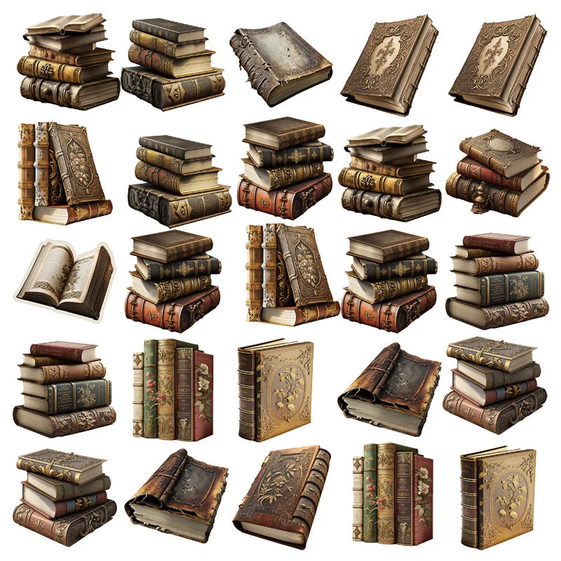 Retro Magic Book Stickers Pack