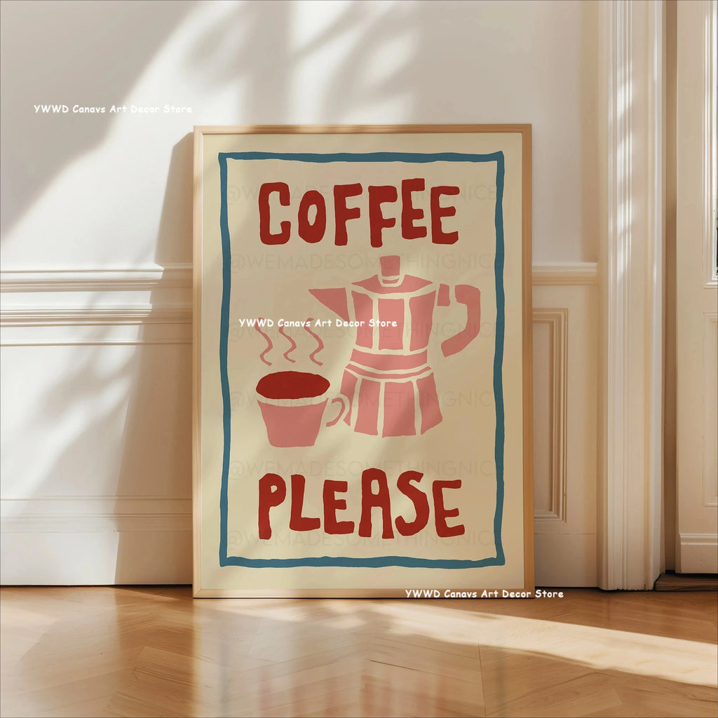 Buongiorno Espresso Canvas Print What Is Tea Food and Beverage Kitchen Wall Art Poster for Modern Living Room Home Decor