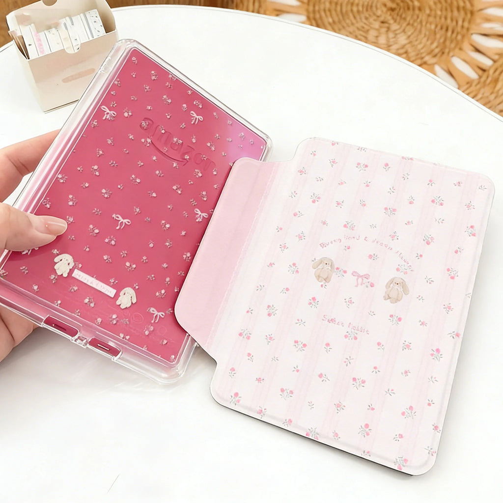 Magnetic Acrylic Kindle Case – Pink Girly Pattern