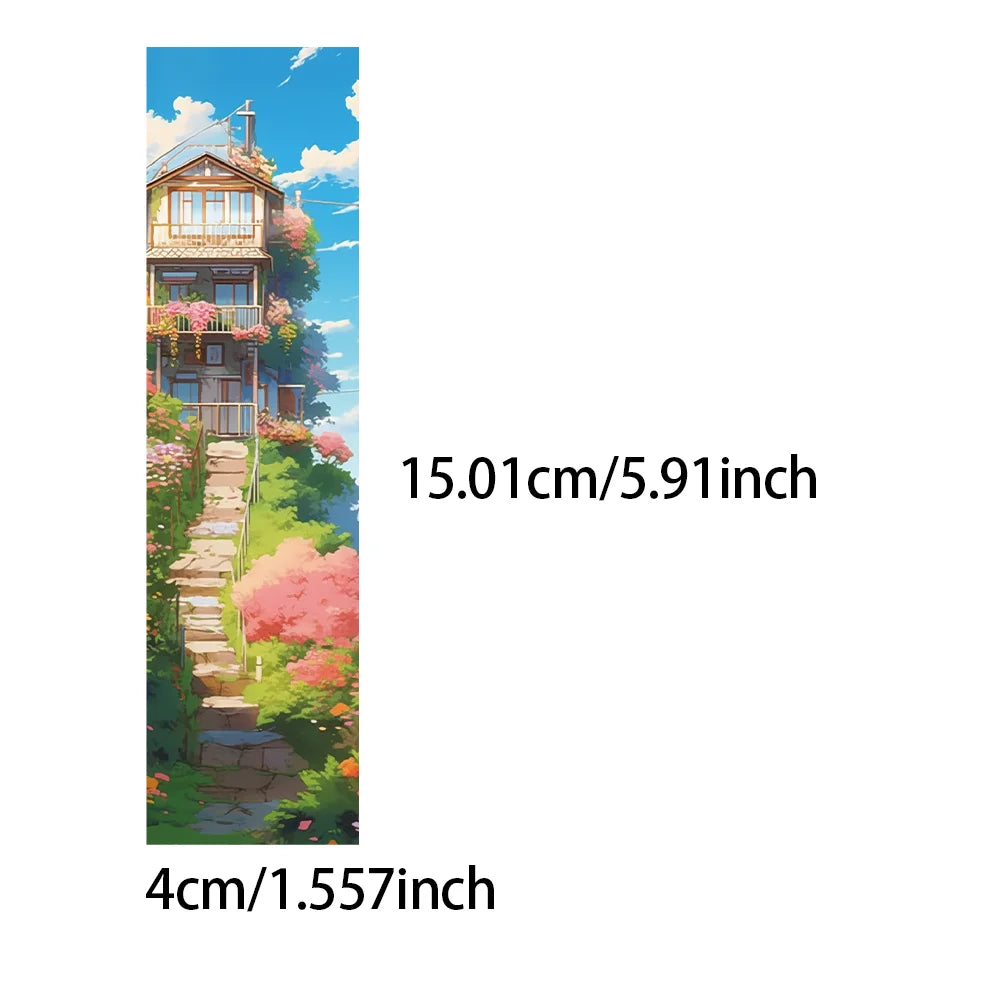 30Pcs Hayao Miyazaki Manga Style Bookmarks Student Gifts DIY Creative Art Decoration Reading Book Page Marking Cards