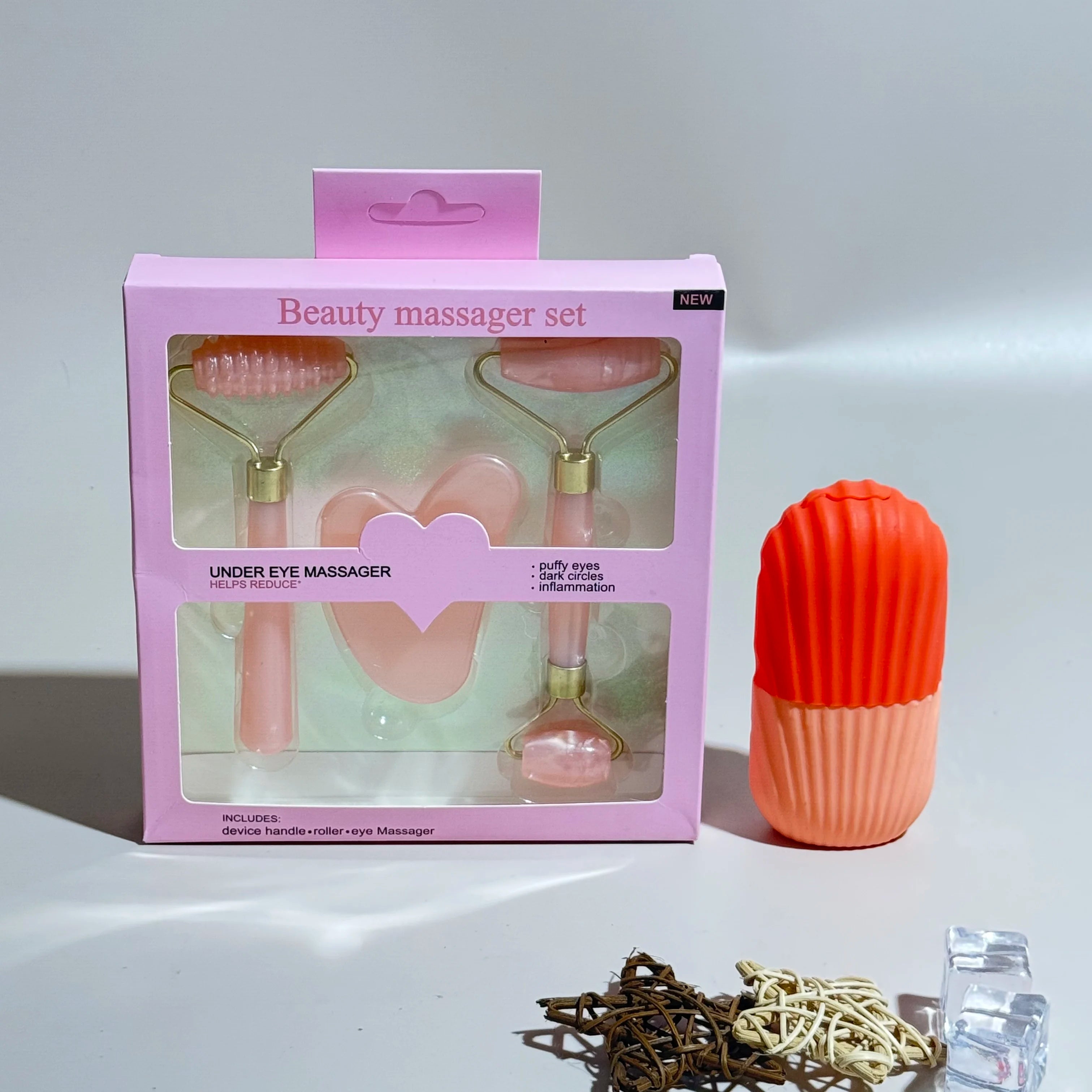 4-Piece Ice Roller Facial Massage Set
