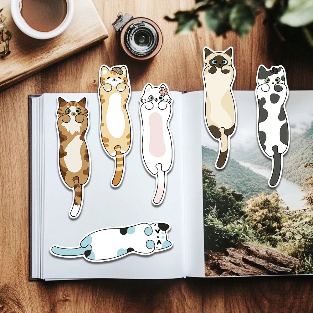 30-Piece Cartoon Cat Bookmark Set