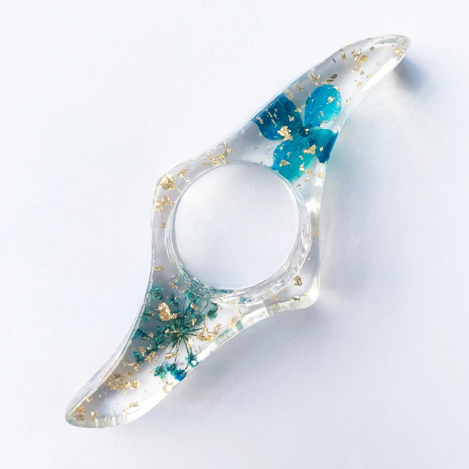 Finger Ring Resin Bookmark