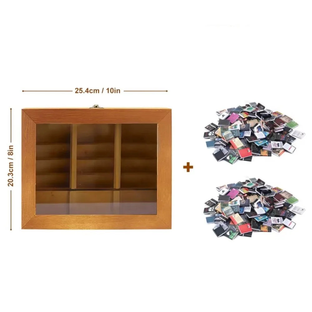 Bookshelf Decor Anxiety Bookshelf Home Desktop Decoration Fidget Toys Bookshelf Sensory Toys Handmade Wooden
