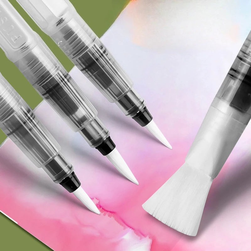 3/7pcs Watercolor Brush Set Soft Water Coloring Pen Paint Brushes For Beginner Art Drawing  Painting