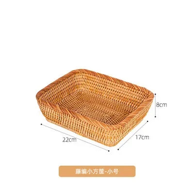 Rattan Bamboo Woven Storage Basket