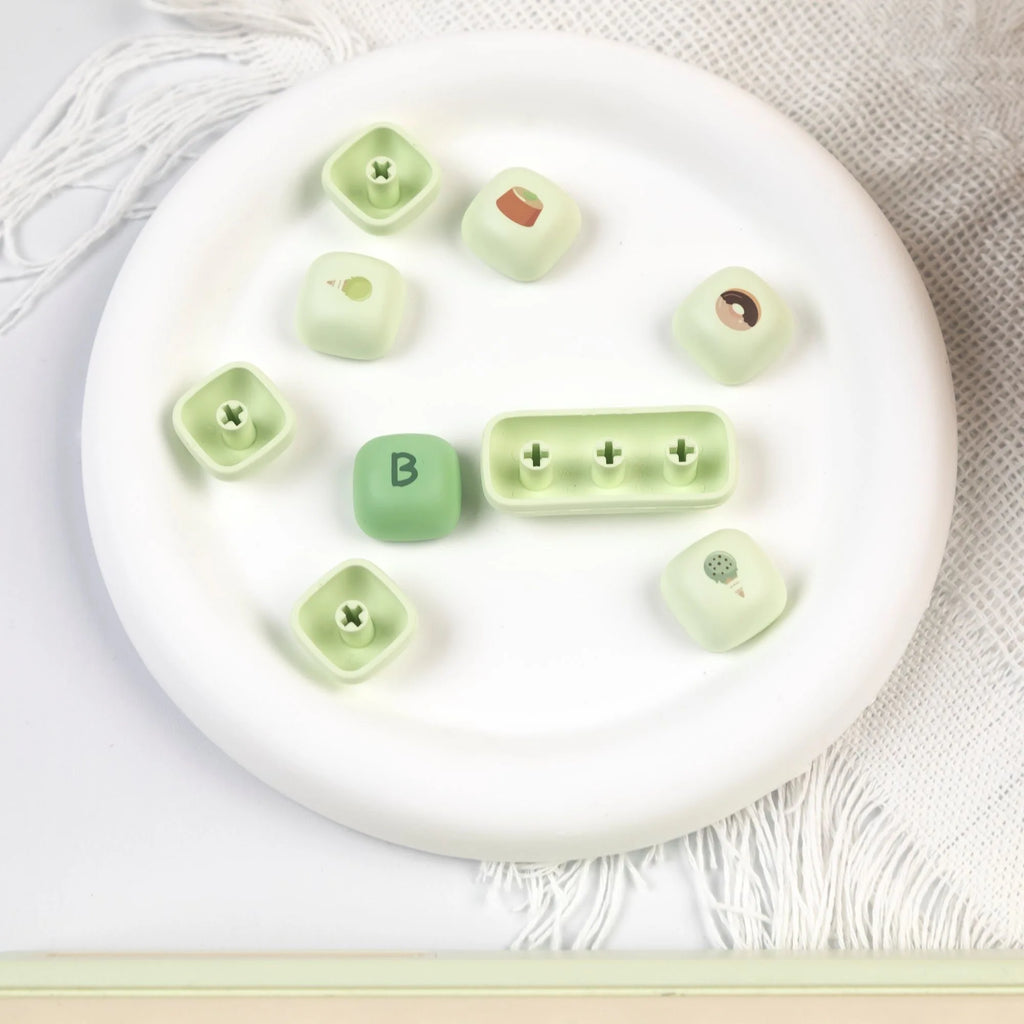 140 Keys Cute Keycaps Cat MOG Keycaps PBT Pink Keys Gift for Girl Cute New Square Thermal Sublimation Mechanical Keyboard 6.25U