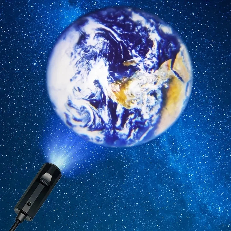 USB Moon & Earth Projection Night Light