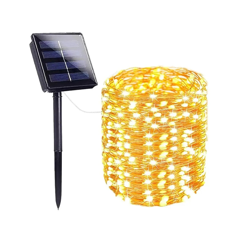 Solar String Lights Outdoor Waterproof – Solar Fairy Lights with 8 Modes for Garden, Patio, Wedding & Christmas Decorations