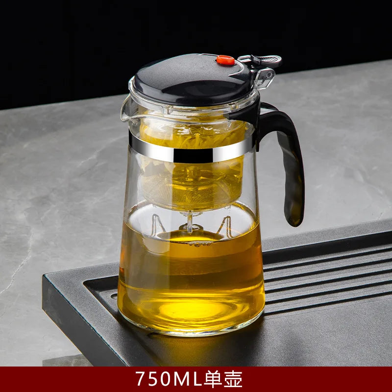 Heat-Resistant Glass Teapot with Built-In Infuser – Perfect for Loose Leaf & Blooming Teas