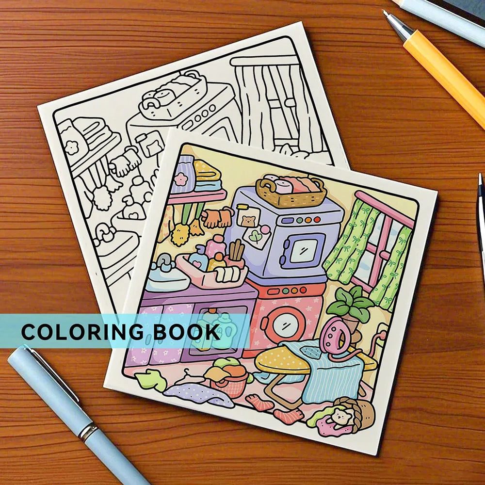 Cozy Garden Coloring Book for Adults & Teens