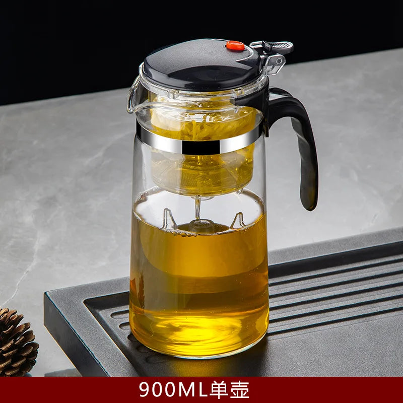 Heat-Resistant Glass Teapot with Built-In Infuser – Perfect for Loose Leaf & Blooming Teas