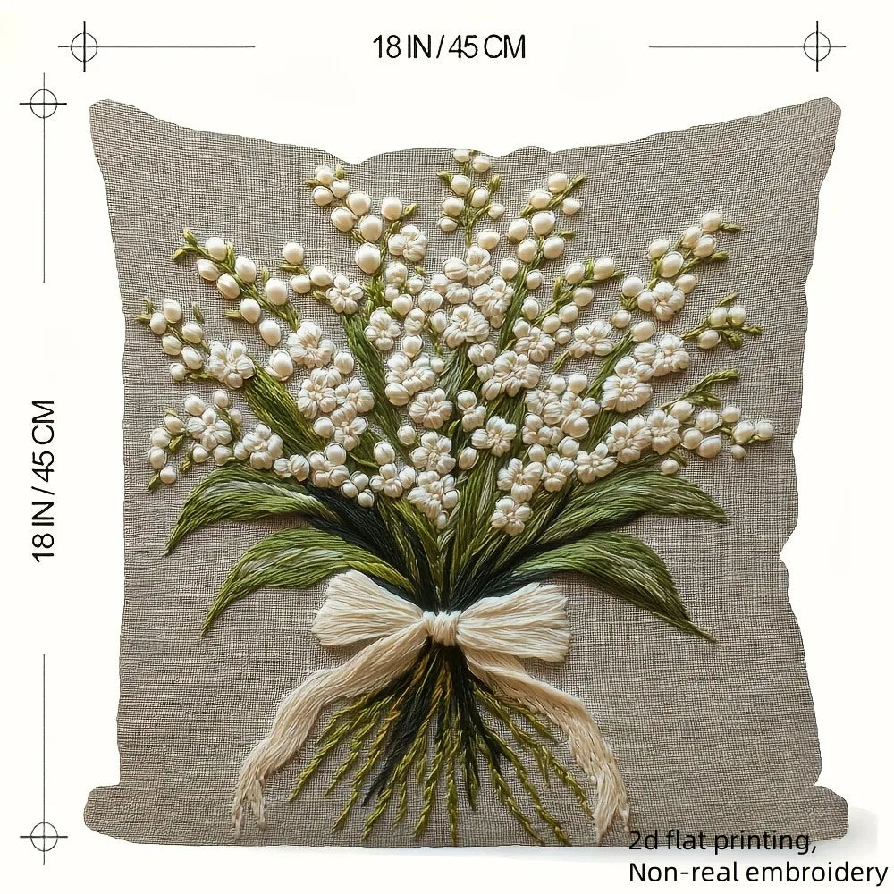 Lily of the Valley Pillow Cover