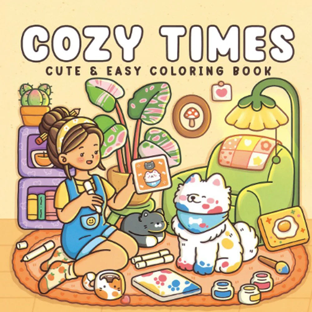 Cozy Garden Coloring Book for Adults & Teens
