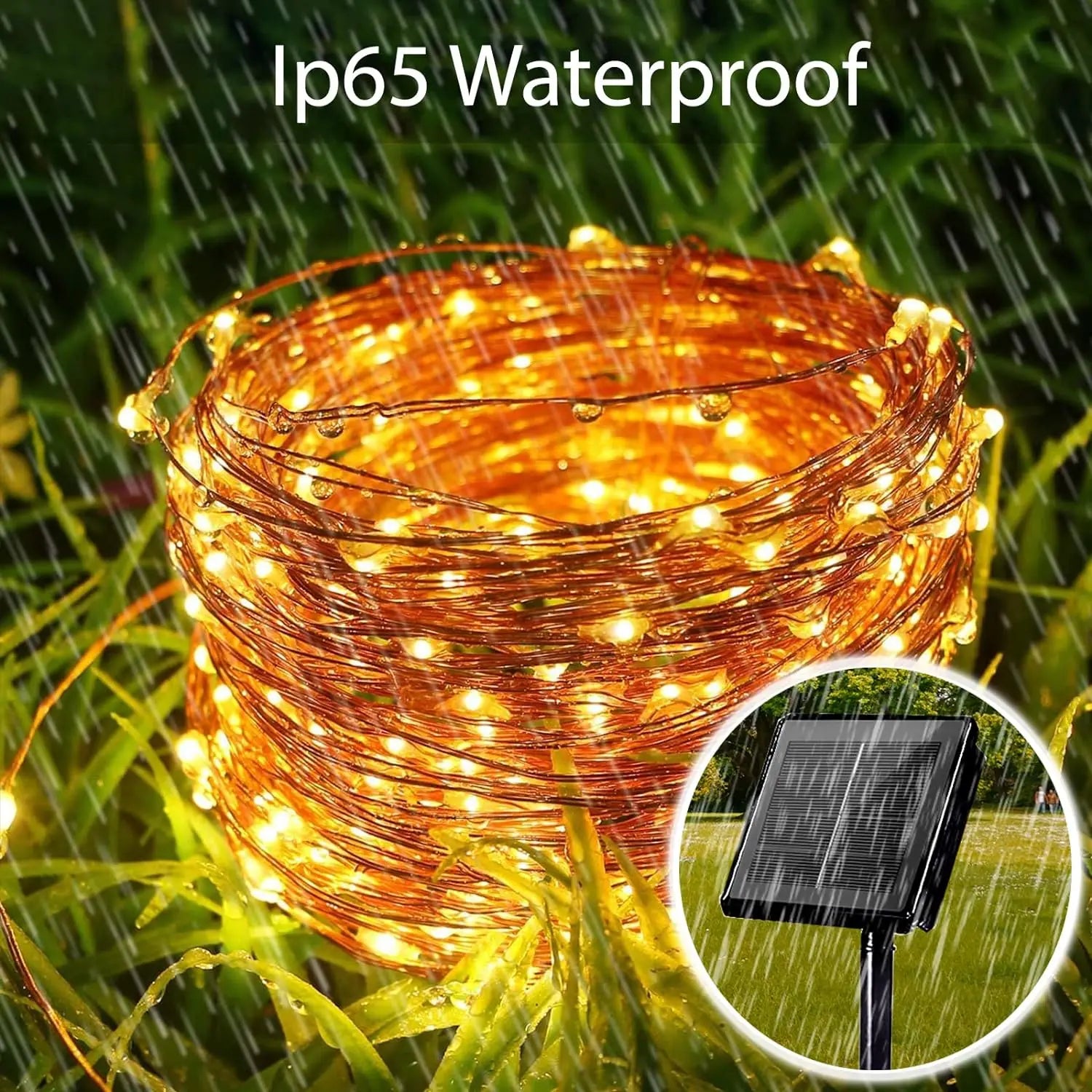 Solar String Lights Outdoor Waterproof – Solar Fairy Lights with 8 Modes for Garden, Patio, Wedding & Christmas Decorations