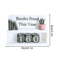 Books Read This Year Counter Bookish Track Shelf Ornament Books Read This Year for Home Librarian Classroom Women Men Kids