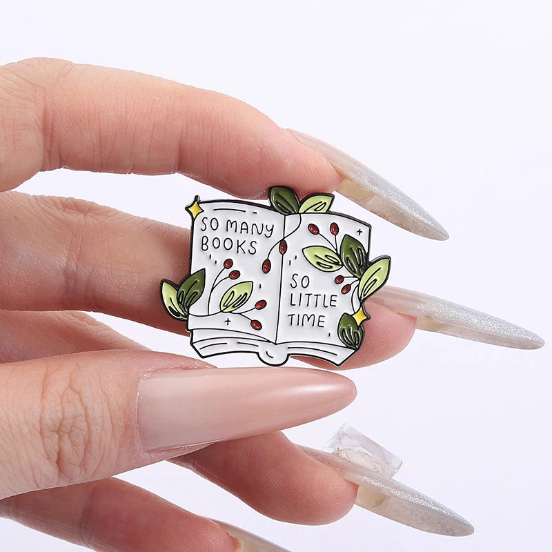 So Many Books So Little Time Enamel Pin