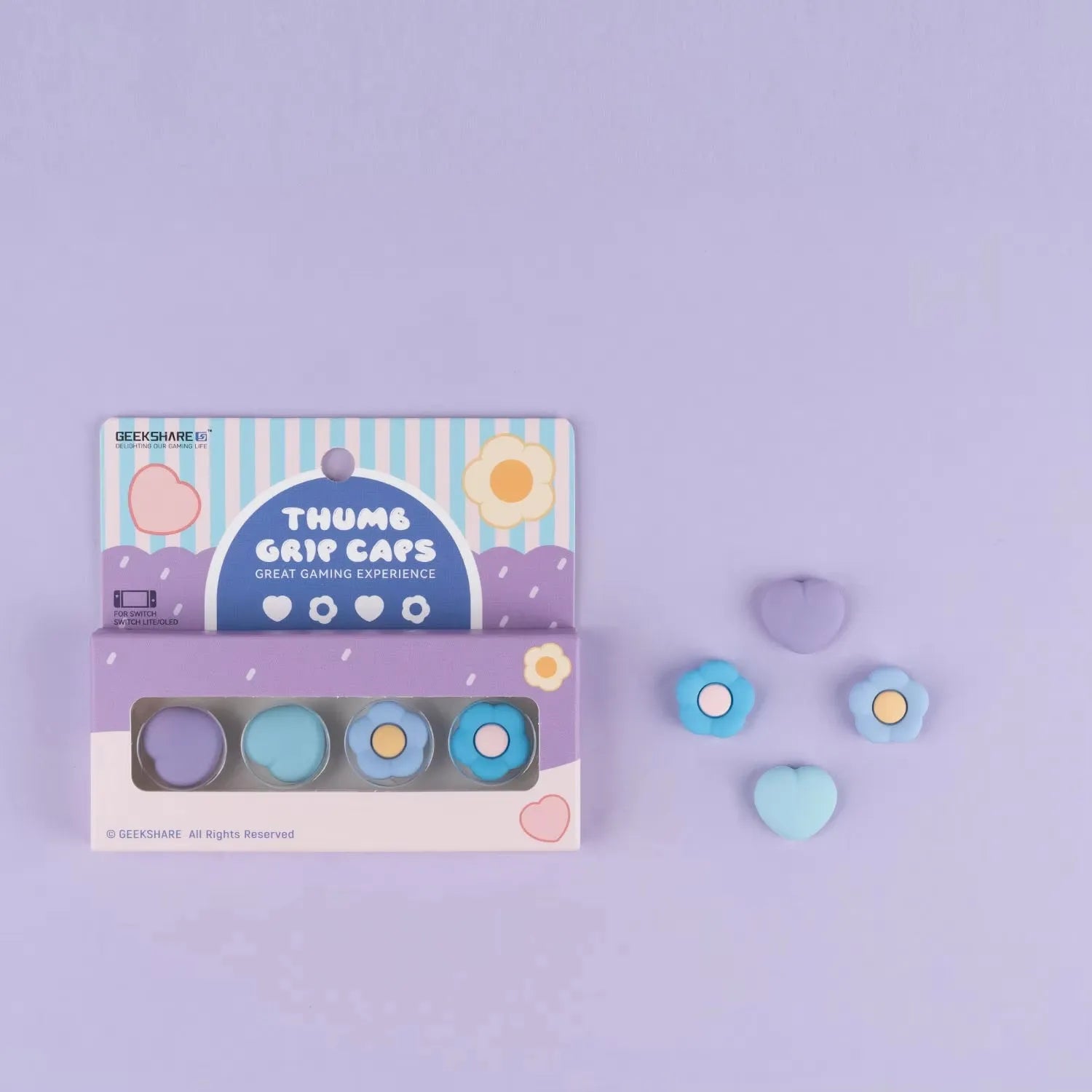 Silicone Joy-Con Thumb Stick Grip Caps for Switch OLED & Lite