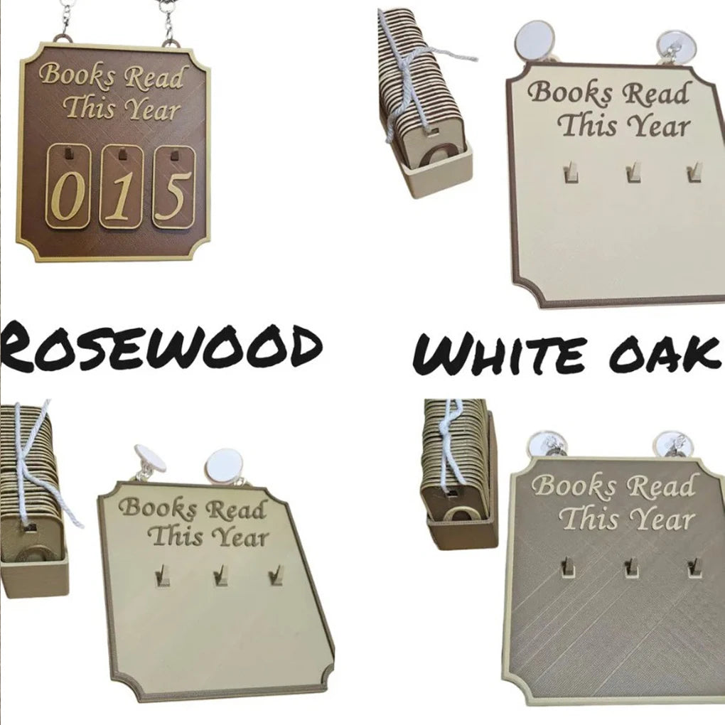 Hanging Bookshelf Counter Bookish Decor Books Read This Year Bookshelf Sign Personalized Book Lover Sign Reading Plan Management