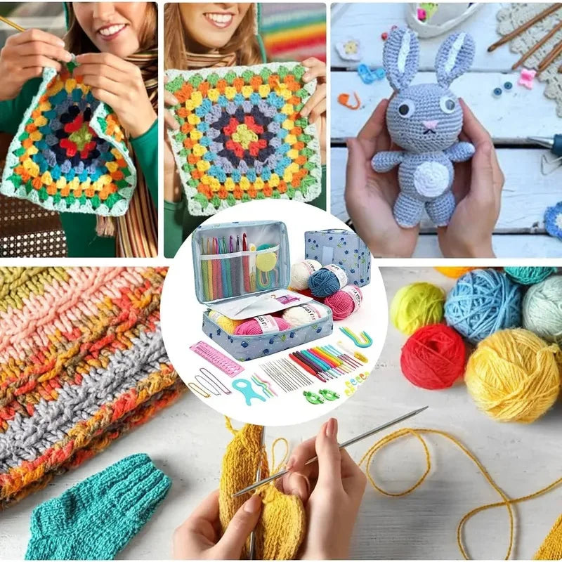 59-Piece Complete Crochet Kit for Beginners