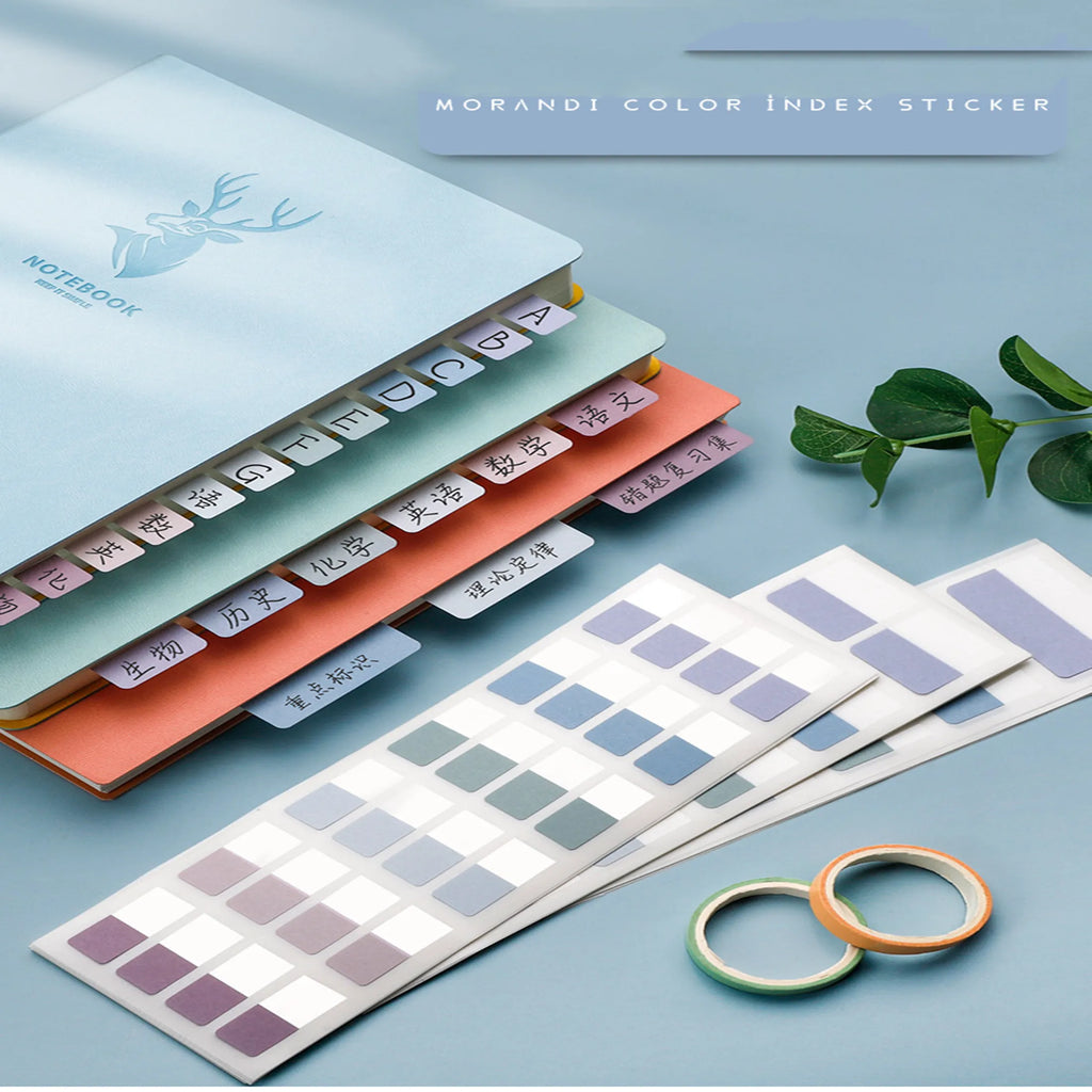 Removable Sticky Index Tabs for Books & Notebooks