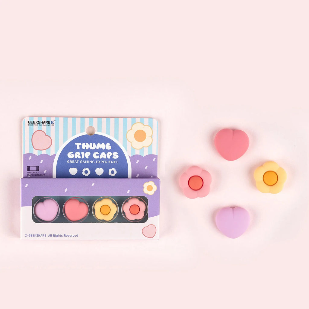 Silicone Joy-Con Thumb Stick Grip Caps for Switch OLED & Lite