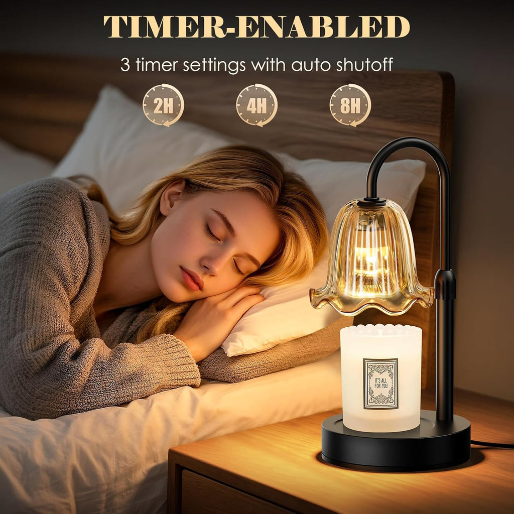 Light Up Your Space! 🎉✨ Dimmable Candle Warmer Lamp with Timer - Perfect Birthday & Housewarming Gift for Moms! 🕯️💖 #HomeDecor #CandleLovers