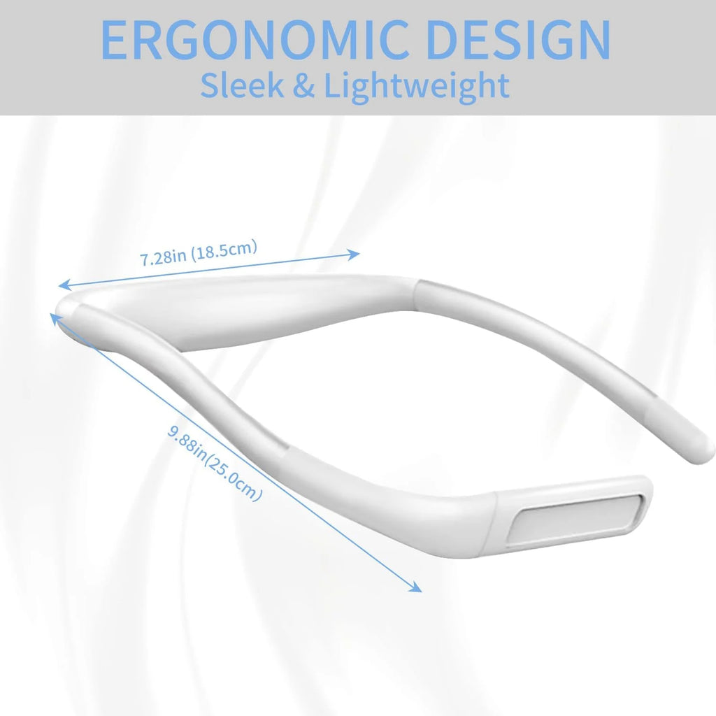 Neck Reading Light, LED Book Light for Reading in Bed, Rechargeable 3 Brightness Levels, Perfect for Reading Camping Repairing, Reading Light for Student, White